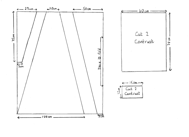Cutting layout diagram